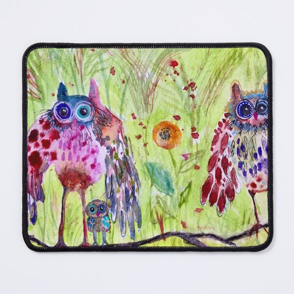 Item preview, cute owl family designed and sold by Nina Lahrmann.