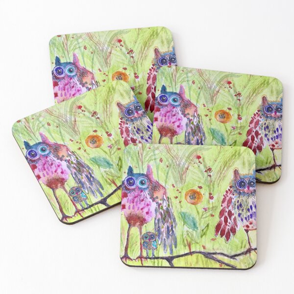 Item preview, cute owl family designed and sold by Nina Lahrmann.