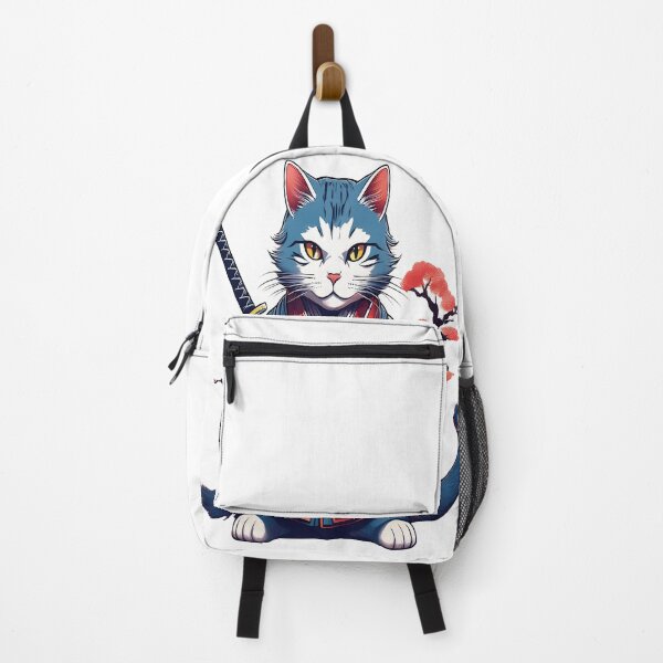 Item preview, Cute Samurai Cat Warrior - Japanese Kimono Kitty Art designed and sold by MOHAMEDNOOR428.