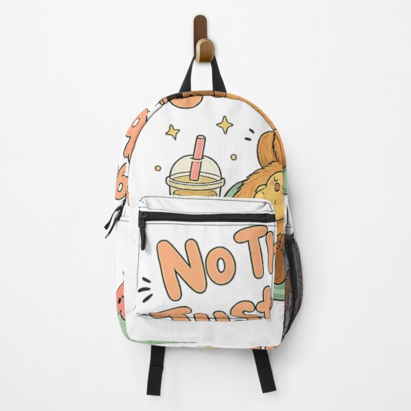 Item preview, Cute Capybara No Thoughts Just Vibes Drinking Boba Tea Aesthetic Art designed and sold by KrystinaGiGi.