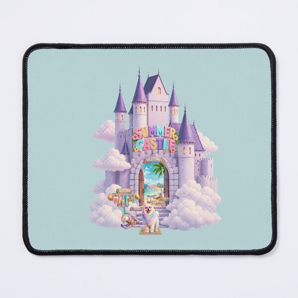 Item preview, Summer Castle Paradise – Cute Rainbow Dog Fantasy Shirt designed and sold by Aimetoi.