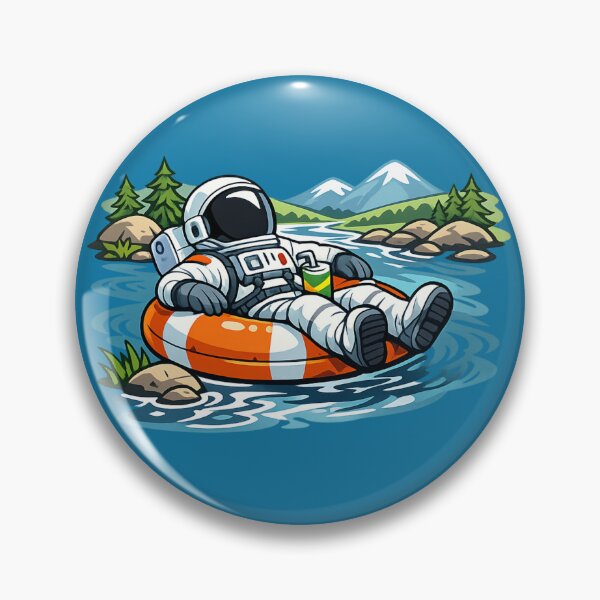 Item preview, River Tubing Astronaut designed and sold by BROHLine Studio.