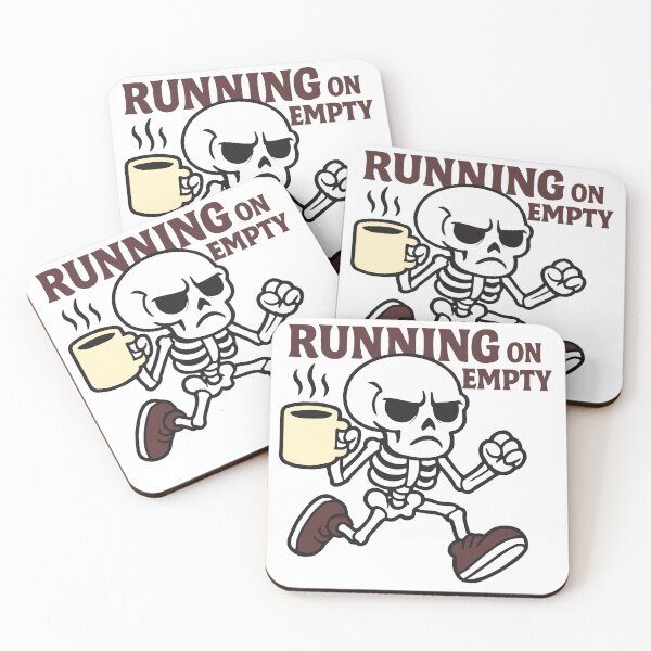 Item preview, Running on Empty Skeleton Coffee designed and sold by YZGraphics.
