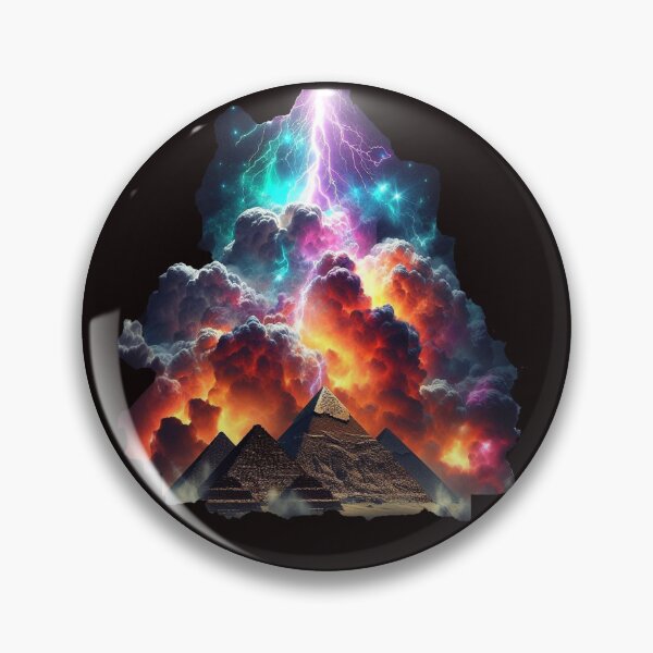 Item preview, Cemetery of Kings - Ancient Egypt Pyramid Storm Art designed and sold by MOHAMEDNOOR428.