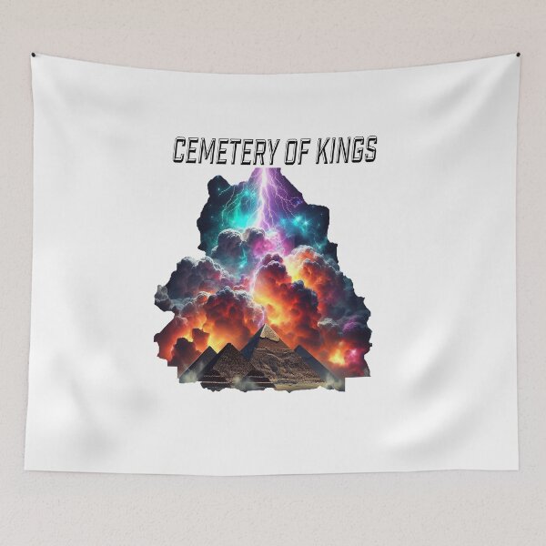 Item preview, Cemetery of Kings - Ancient Egypt Pyramid Storm Art designed and sold by MOHAMEDNOOR428.