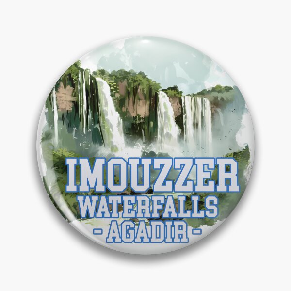 Item preview, Imouzzer Waterfalls Agadir Morocco Vintage Nature Travel Art designed and sold by DesignArtist.ia.