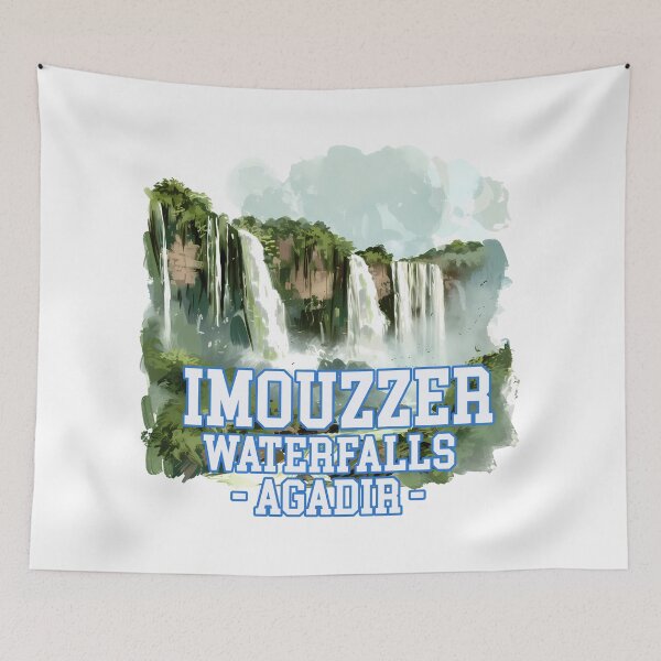 Item preview, Imouzzer Waterfalls Agadir Morocco Vintage Nature Travel Art designed and sold by DesignArtist.ia.