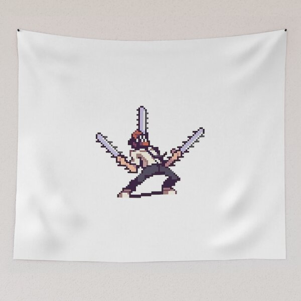 Item preview, Denji Chainsaw Hybrid Pixel Art Retro designed and sold by LesageSecond.