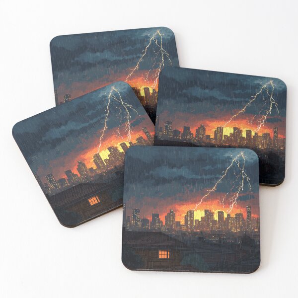 Item preview, Copy of Pixel Thunderstorm Over the City designed and sold by Rtymer.