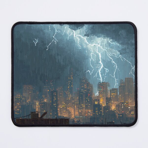 Item preview, Copy of Pixel Thunderstorm Over the City designed and sold by Rtymer.