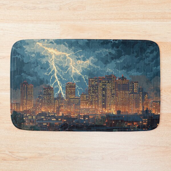 Item preview, Copy of Pixel Thunderstorm Over the City designed and sold by Rtymer.