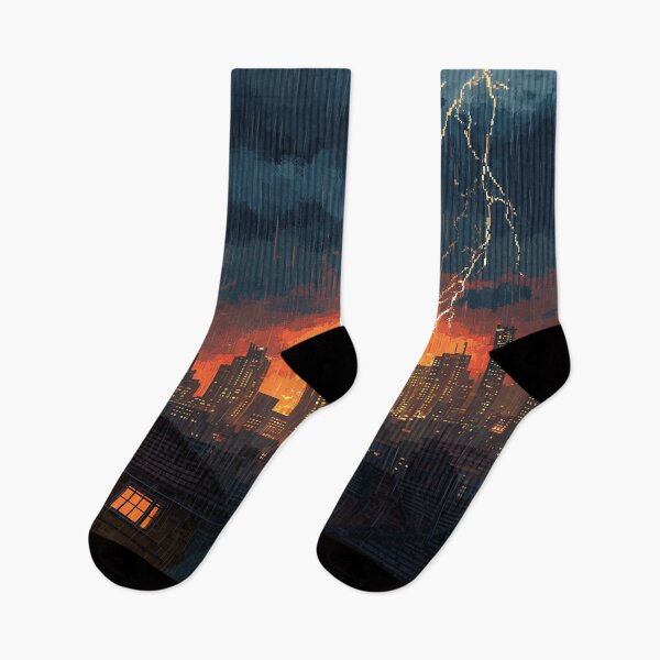 Item preview, Copy of Pixel Thunderstorm Over the City designed and sold by Rtymer.