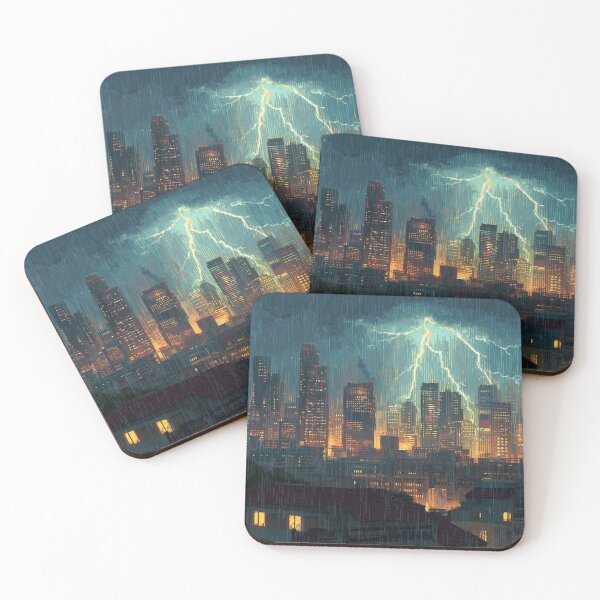 Item preview, Copy of Pixel Thunderstorm Over the City designed and sold by Rtymer.