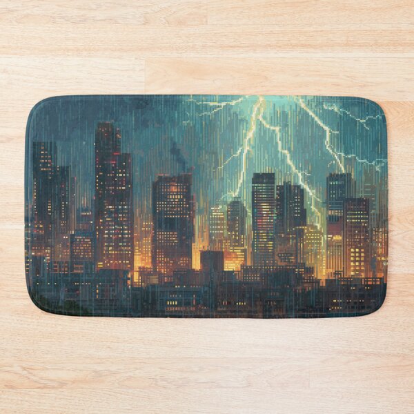 Item preview, Copy of Pixel Thunderstorm Over the City designed and sold by Rtymer.