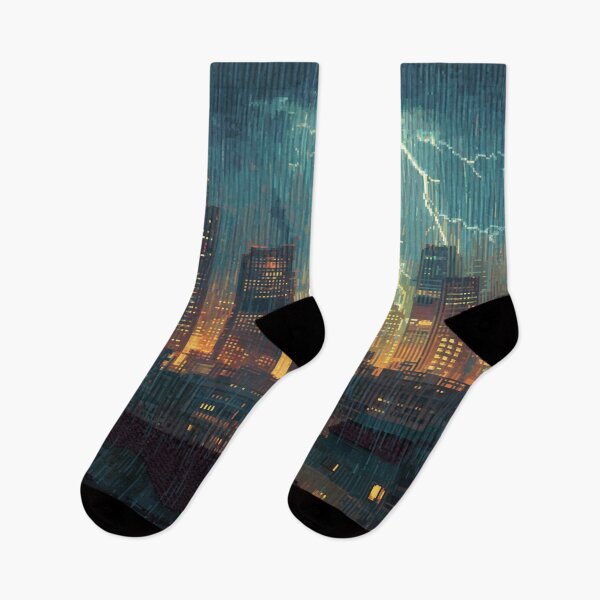 Item preview, Copy of Pixel Thunderstorm Over the City designed and sold by Rtymer.