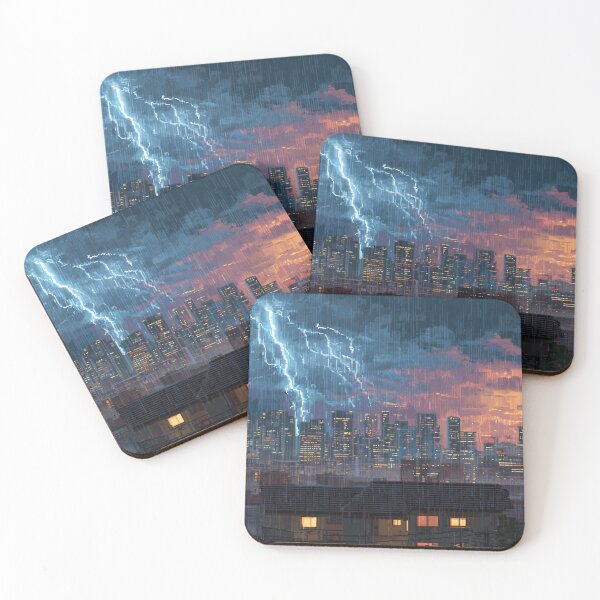 Item preview, Copy of Pixel Thunderstorm Over the City designed and sold by Rtymer.