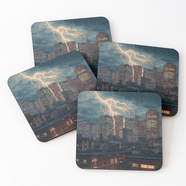 Item preview, Copy of Pixel Thunderstorm Over the City designed and sold by Rtymer.