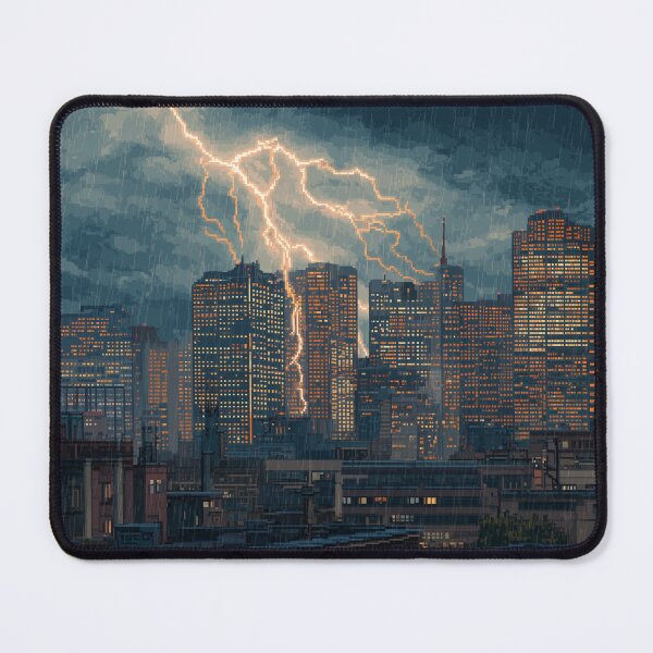 Item preview, Copy of Pixel Thunderstorm Over the City designed and sold by Rtymer.