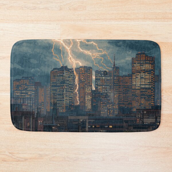 Item preview, Copy of Pixel Thunderstorm Over the City designed and sold by Rtymer.