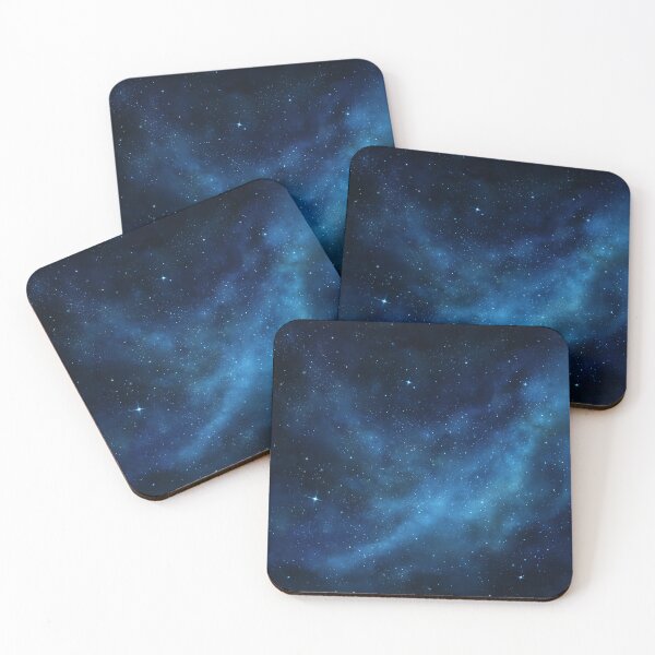 Item preview, Deep Space Galaxy Background Starfield Universe Cosmic Sky Blue Nebula Aesthetic Design designed and sold by Faithlines.