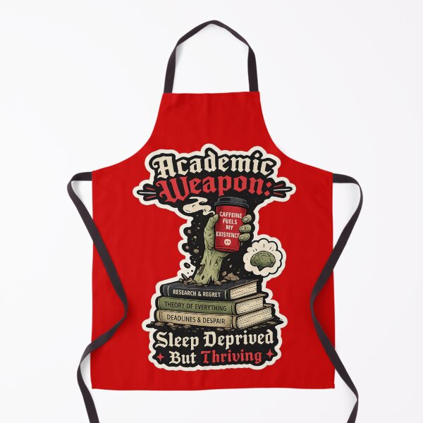 Item preview, Academic Weapon Sleep Deprived But Thriving – Dark Humor Student Art | Zombie Student Gift designed and sold by irfanshikh.