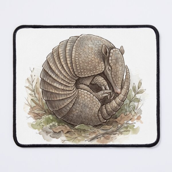 Item preview, Armadillo Curled in Defense - North American Wildlife  designed and sold by RubisLeaf.