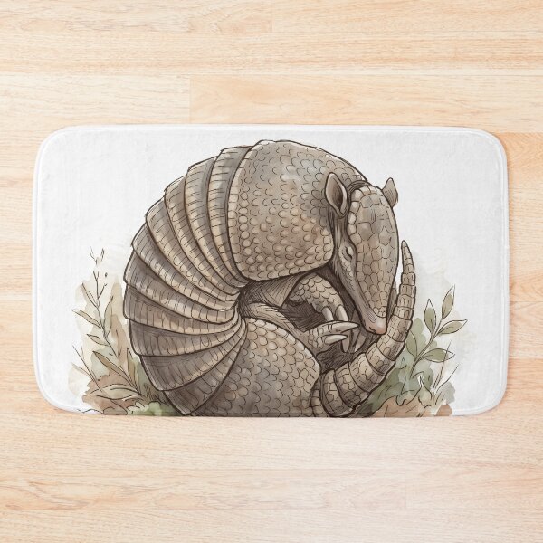Item preview, Armadillo Curled in Defense - North American Wildlife  designed and sold by RubisLeaf.