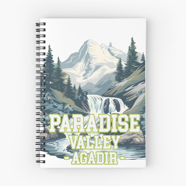 Item preview, Paradise Valley Agadir Morocco Vintage Mountain Waterfall Travel Poster designed and sold by DesignArtist.ia.