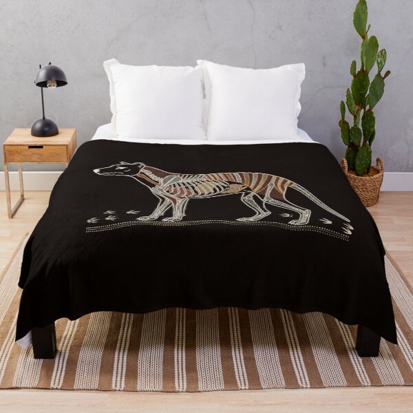 Item preview, Blood and Ochre: Aboriginal X-Ray Style Thylacine (Tasmanian Tiger) Print designed and sold by FreiherrPK.