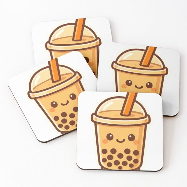 Item preview, Cute Kawaii Bubble Tea Boba Sticker designed and sold by Chromatic Artistry.