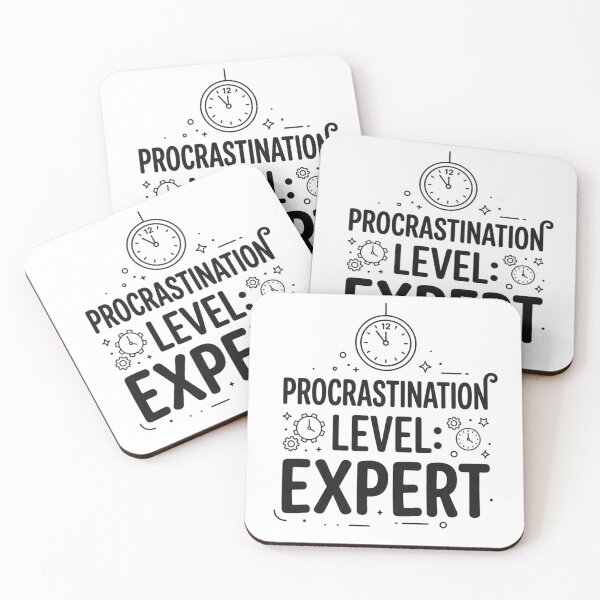 Item preview, Procrastination Level Expert Funny Lazy Student Design designed and sold by Amr Darwish Graphic designer.