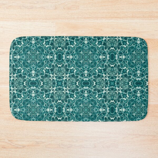 Item preview, Teal Ocean Water Ripple Symmetrical Pattern designed and sold by GraceInNatureCo.