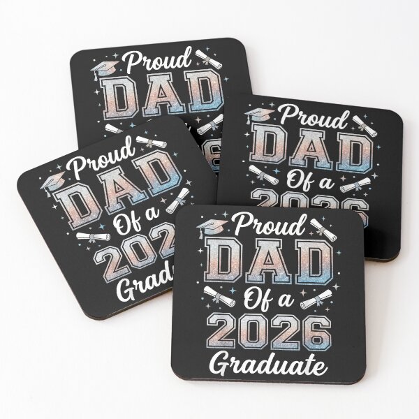 Item preview, Proud Dad Of A 2026 Graduate Typography designed and sold by TeNovaStudio.