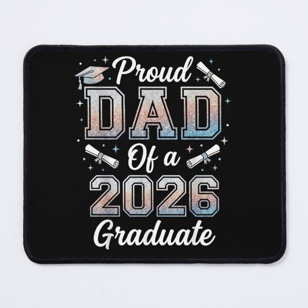 Item preview, Proud Dad Of A 2026 Graduate Typography designed and sold by TeNovaStudio.