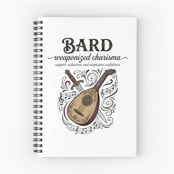 Item preview, Bard Weaponized Charisma Support Seduction And Suspicious Confidence designed and sold by Fenay Designs.