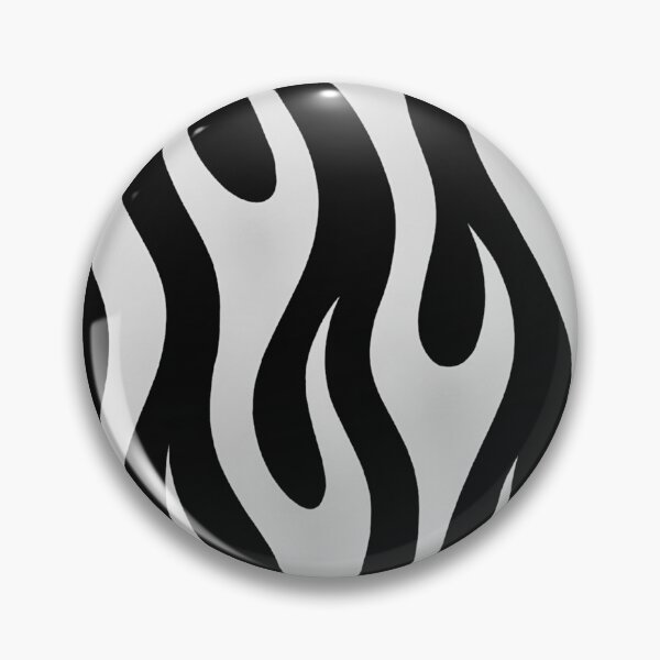 Item preview, Black and White Flame Abstract Pattern designed and sold by Peac7e.