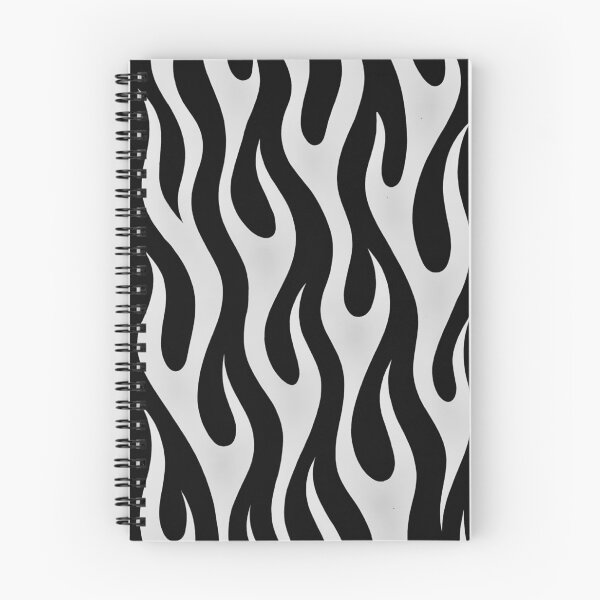 Item preview, Black and White Flame Abstract Pattern designed and sold by Peac7e.
