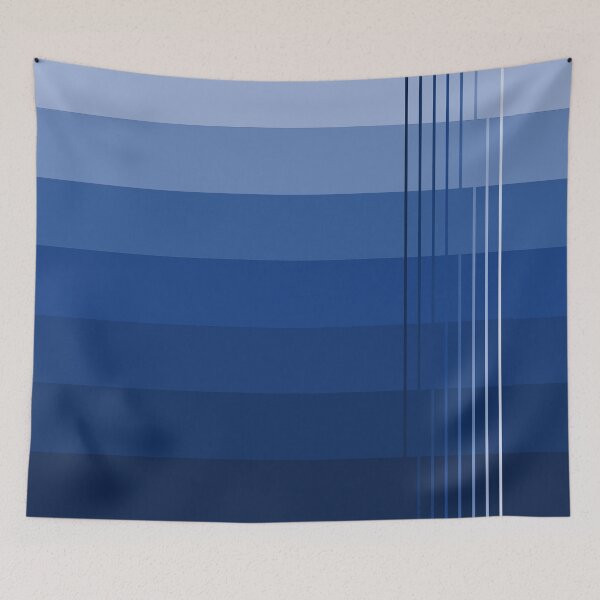 Item preview, Simple design with shades from light blue to dark blue ocean colors designed and sold by Cherevan.