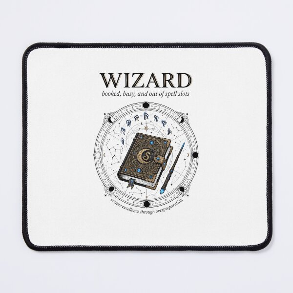 Item preview, Wizard Booked Busy And Out Of Spell Slots designed and sold by Fenay Designs.