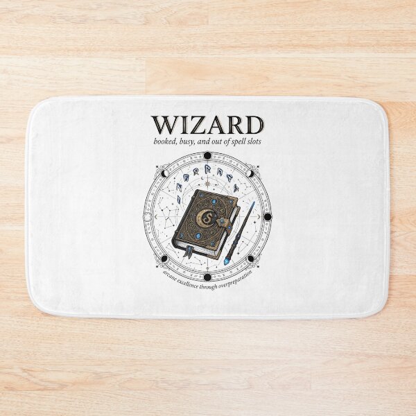 Item preview, Wizard Booked Busy And Out Of Spell Slots designed and sold by Fenay Designs.