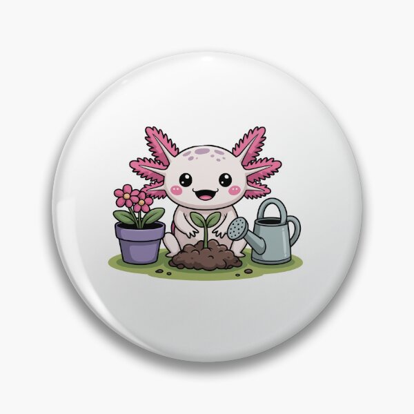 Item preview,  Axolotl Planting Flowers designed and sold by jkrphoto.