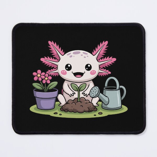 Item preview,  Axolotl Planting Flowers designed and sold by jkrphoto.