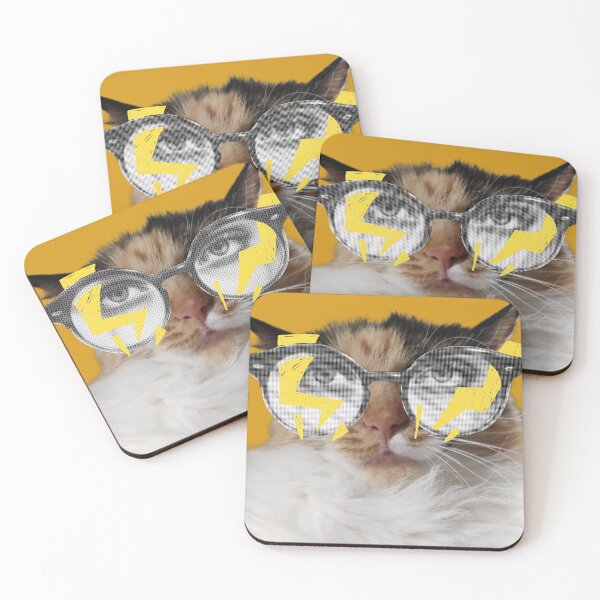 Item preview, Cool Cat Glasses Modern Poster designed and sold by postur.