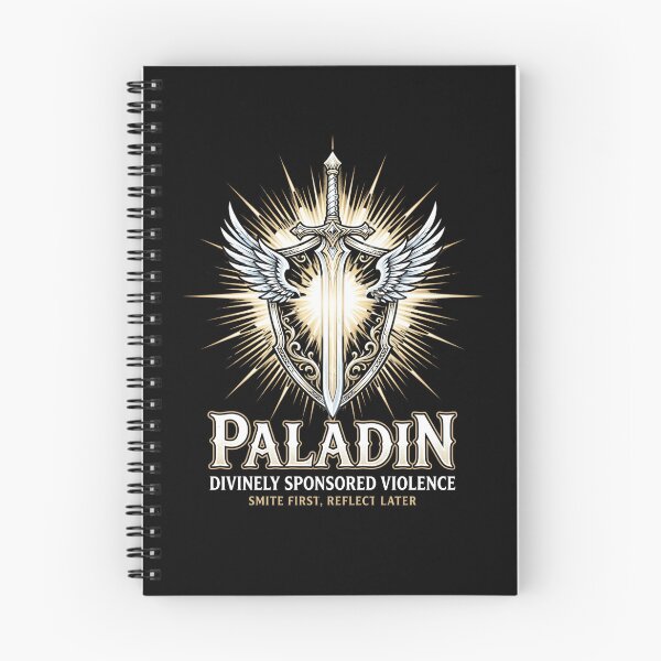 Item preview, Paladin Divinely Sponsored Violence Smite First Reflect Later designed and sold by Fenay Designs.