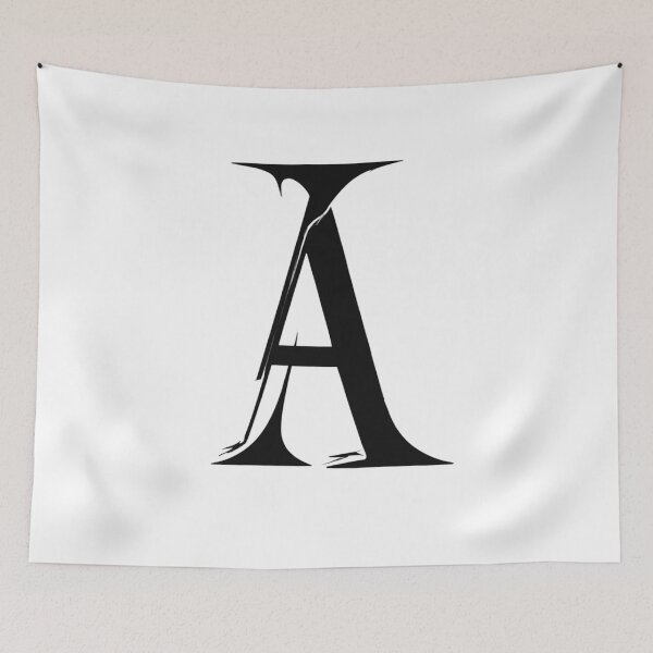Item preview, Aggressive Dark Typography Initial A Art designed and sold by Digital Design Art.