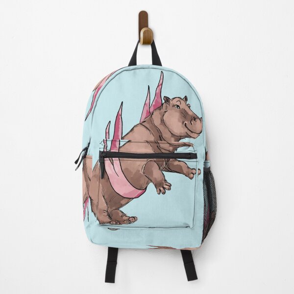 Item preview, Flying Hippo with Pink Ribbon designed and sold by Antiope33.