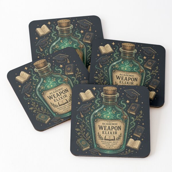 Item preview, Academic Weapon Elixir Potion – Witchy Dark Academia Apothecary Art | Magic Student Gift designed and sold by irfanshikh.