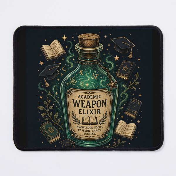 Item preview, Academic Weapon Elixir Potion – Witchy Dark Academia Apothecary Art | Magic Student Gift designed and sold by irfanshikh.