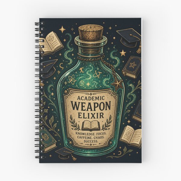 Item preview, Academic Weapon Elixir Potion – Witchy Dark Academia Apothecary Art | Magic Student Gift designed and sold by irfanshikh.