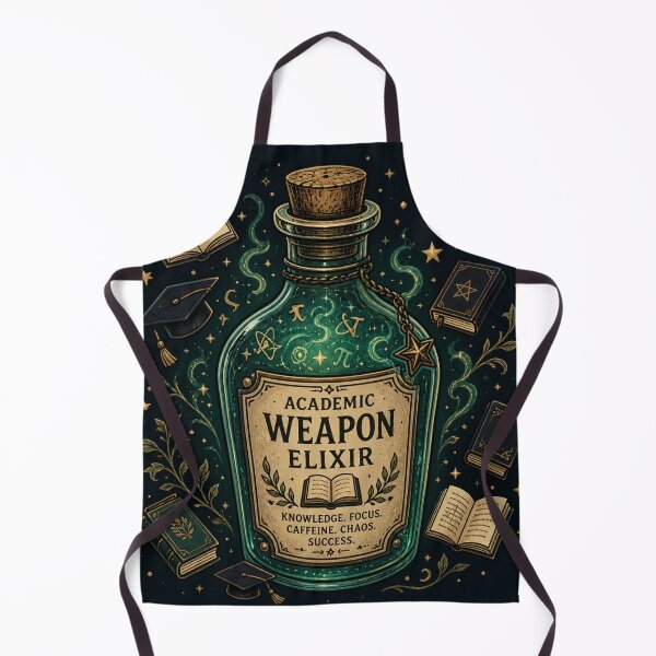 Item preview, Academic Weapon Elixir Potion – Witchy Dark Academia Apothecary Art | Magic Student Gift designed and sold by irfanshikh.